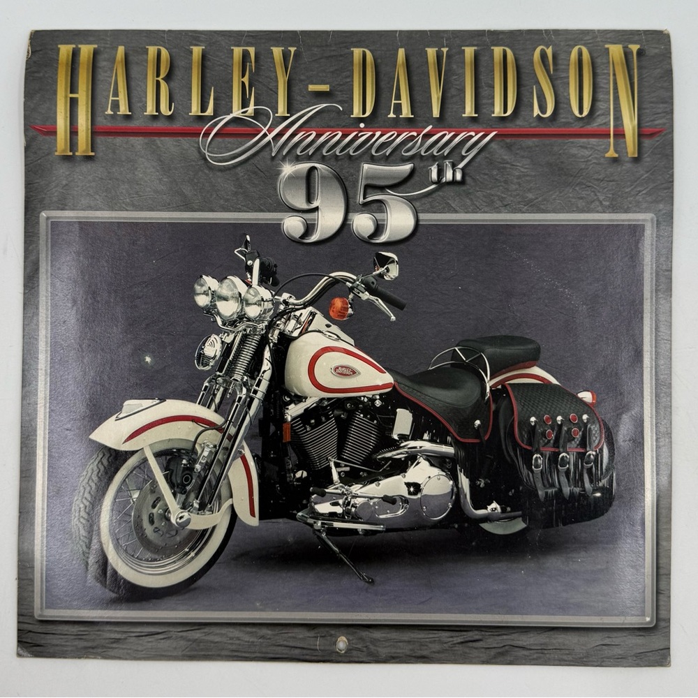 Harley Davidson 95th Anniversary 1998 Calendar‎ Ambassador Brand Pre-Owned